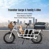 PHILODO Traveller ģimenes un kravas elektriskais velosipēds