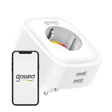 Smart plug WiFi Gosund SP112 2xUSB, 16A, Tuya