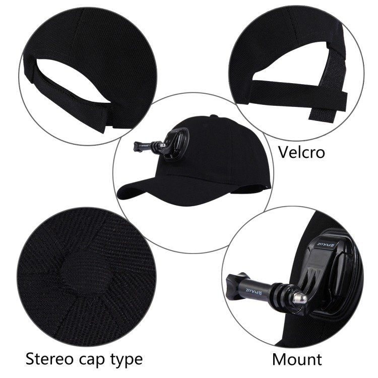 Puluz cap with sports camera mount (DJI, GoPro, Insta360)