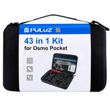 Set of 43 Puluz accessories for sports cameras (including Osmo Action 5 Pro, Ace Pro 2) PKT47