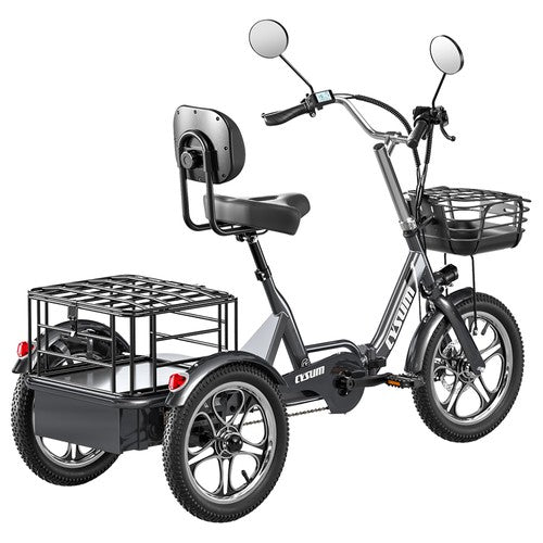 Cysum T1 Pro elektriskais trīsritenis, 250 W motors 48V22Ah