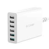 Charger 6x USB Blitzwolf BW-S15, QC 3.0, 60 W (white)