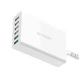 Charger 6x USB Blitzwolf BW-S15, QC 3.0, 60 W (white)