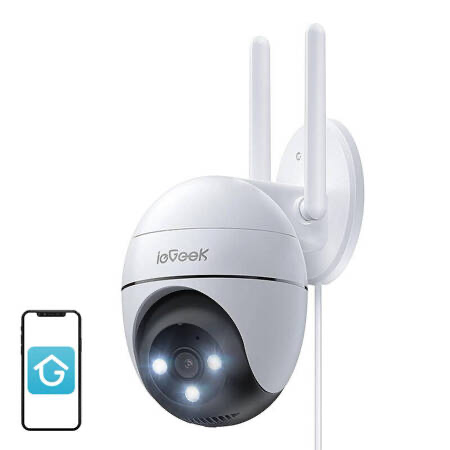 WiFi 3MP bezvadu rotējošā āra kamera ieGeek ZS-GQ2