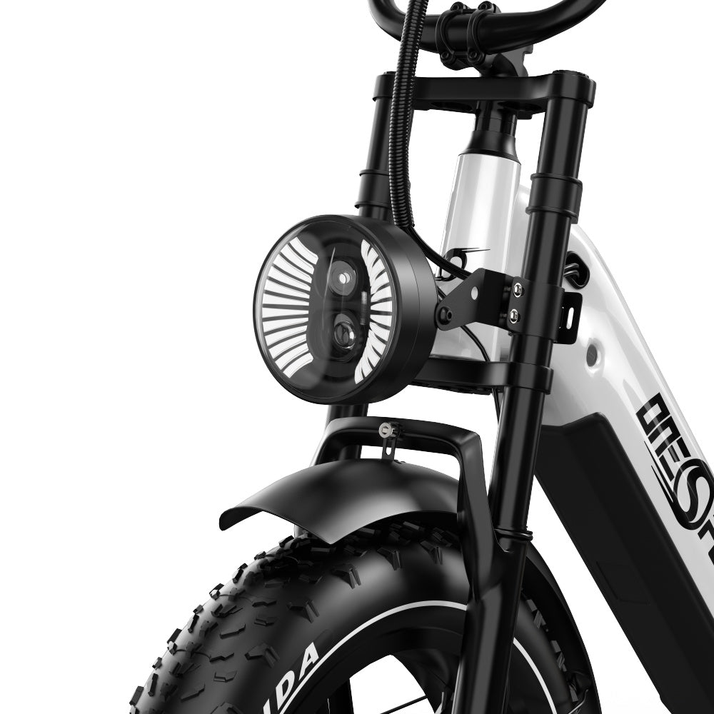 Oneport OT08 Pro pilnas amortizācijas elektriskais velosipēds 18Ah 2x