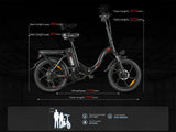 SAMEBIKE CY20 Elektriskais divritenis 350W 13Ah