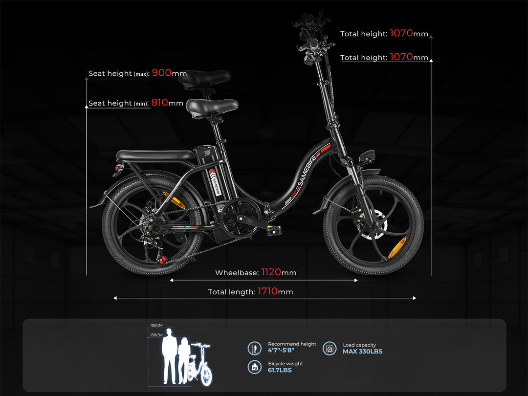 SAMEBIKE CY20 Elektriskais divritenis 350W 13Ah