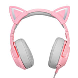 ONIKUMA K9 Pink RGB Gaming Headphones
