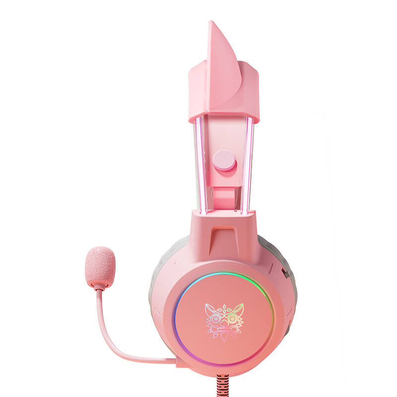 ONIKUMA X15Pro Gaming Headphones Pink/Cat Ears