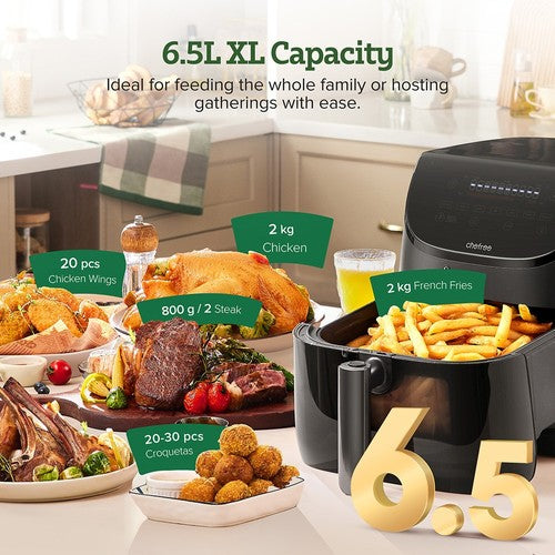CHEFREE AF500 1700 W 6,5 l karstā gaisa friteris ar viedo termometru