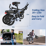 AOVOPRO EB60 elektriskais velosipēds 10Ah 500W