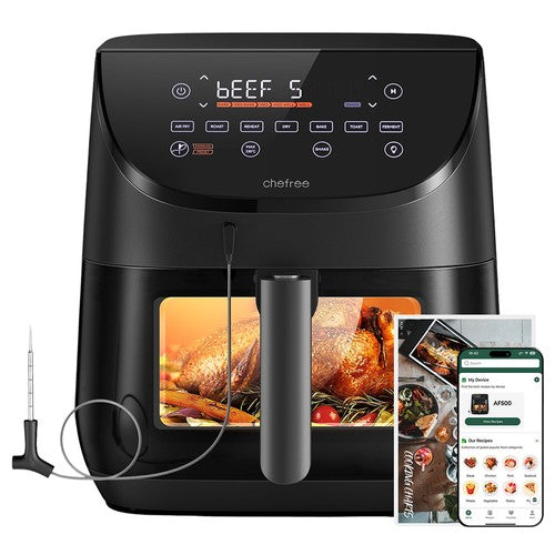 CHEFREE AF500 1700 W 6,5 l karstā gaisa friteris ar viedo termometru