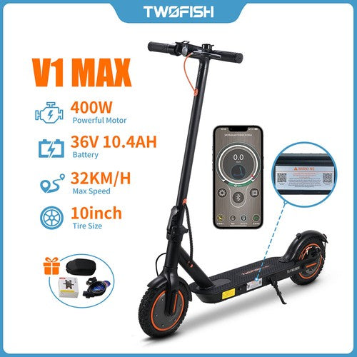 TWOFISH V1 MAX Elektriskais skrejritenis 400W