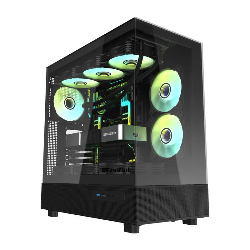 Darkflash DPX90 computer case (black) + 3 fans