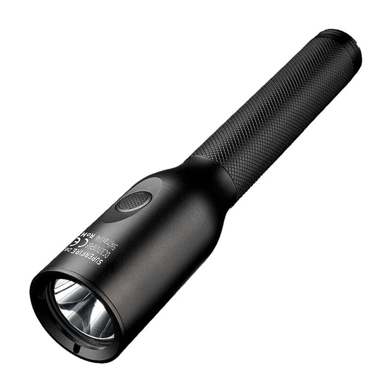 Superfire D6 flashlight, 220 lm, 210 m range, 4 modes