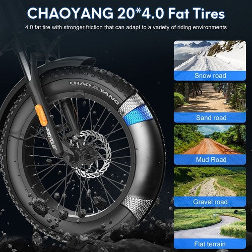 Fafrees FF20 Polar elektriskais velosipēds, 500W motors, 48V 26.8Ah
