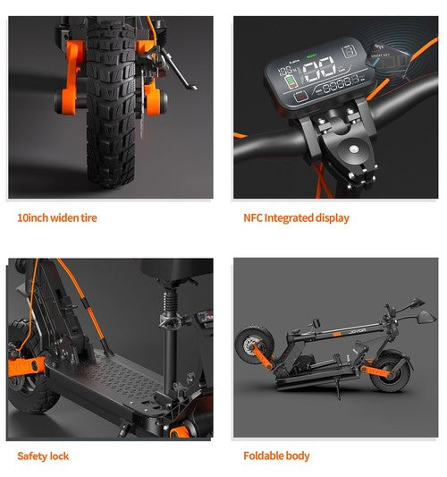 Joyor S8E elektriskais skrejritenis 800W motors, 48V, 26 Ah