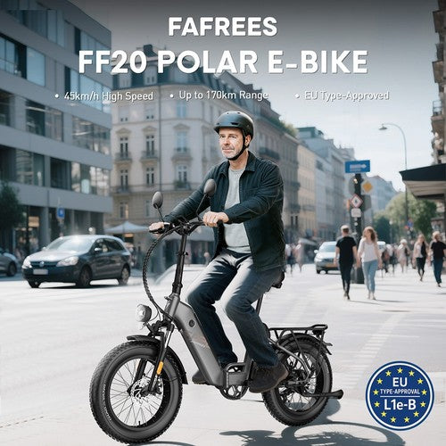 Fafrees FF20 Polar elektriskais velosipēds, 500W motors, 48V 26.8Ah