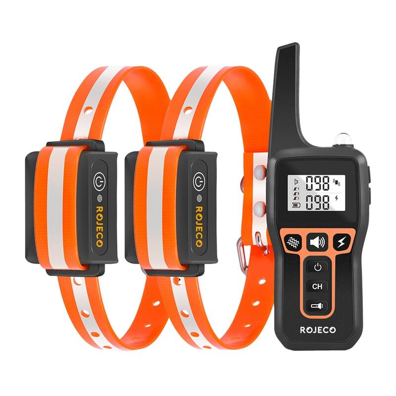 Rojeco PD5291000m Dog Training Collar with 2 Collars