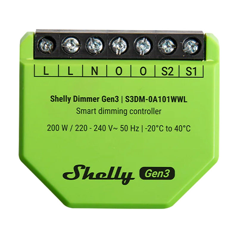 Shelly Dimmer Gen3 WiFi Light Controller