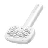 Rojeco hair grooming brush with steam function (white)