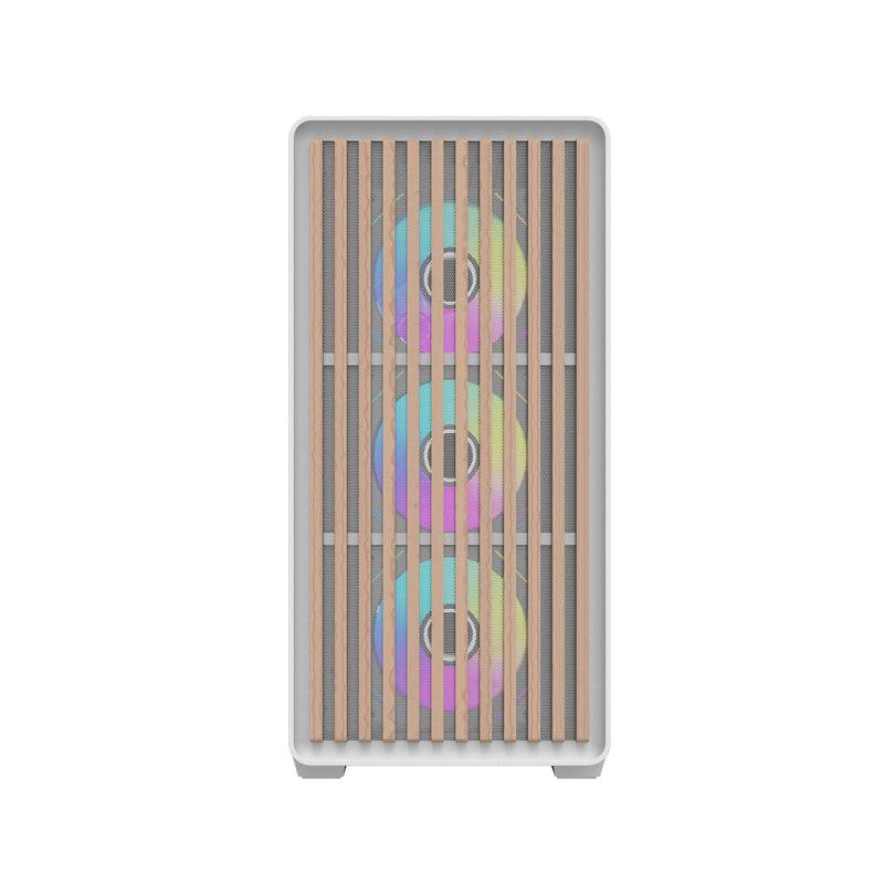 Darkflash DS900WD ATX computer case (White) + 4 fans