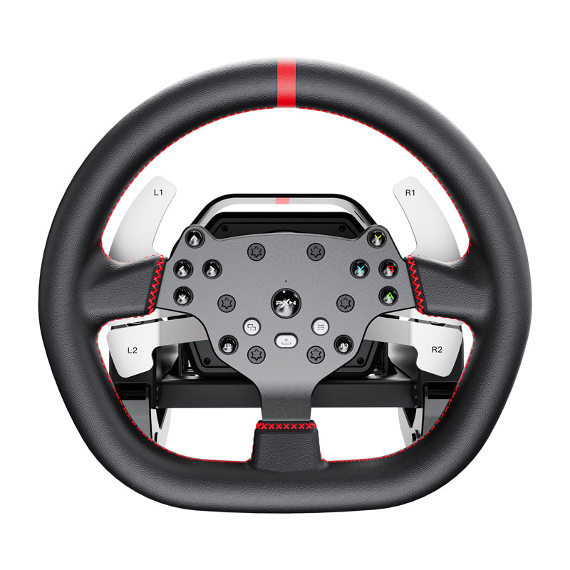 PXN-V10 Pro gaming set - steering wheel + pedals + mounting clamps (PC / PS4 / Xbox One / Xbox Series X|S)
