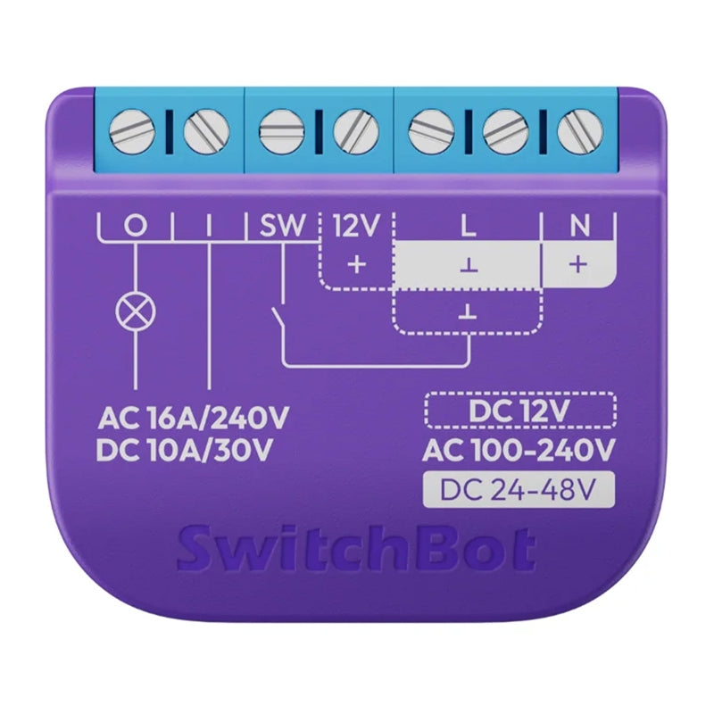 Intelligent SwitchBot Relay Switch 1 with voltage-free contact