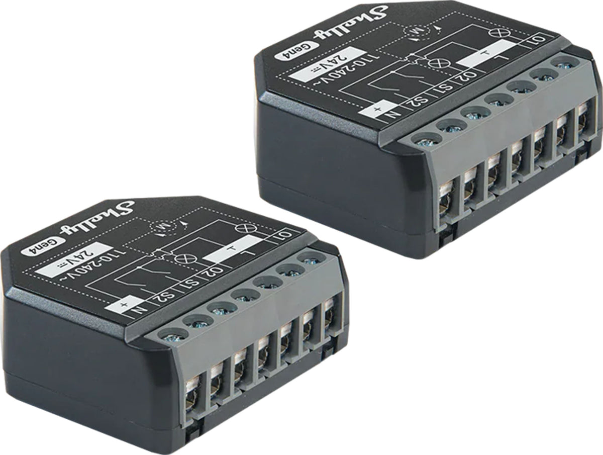Set of 2 Shelly 2PM Gen4 Zigbee/Matter Controllers