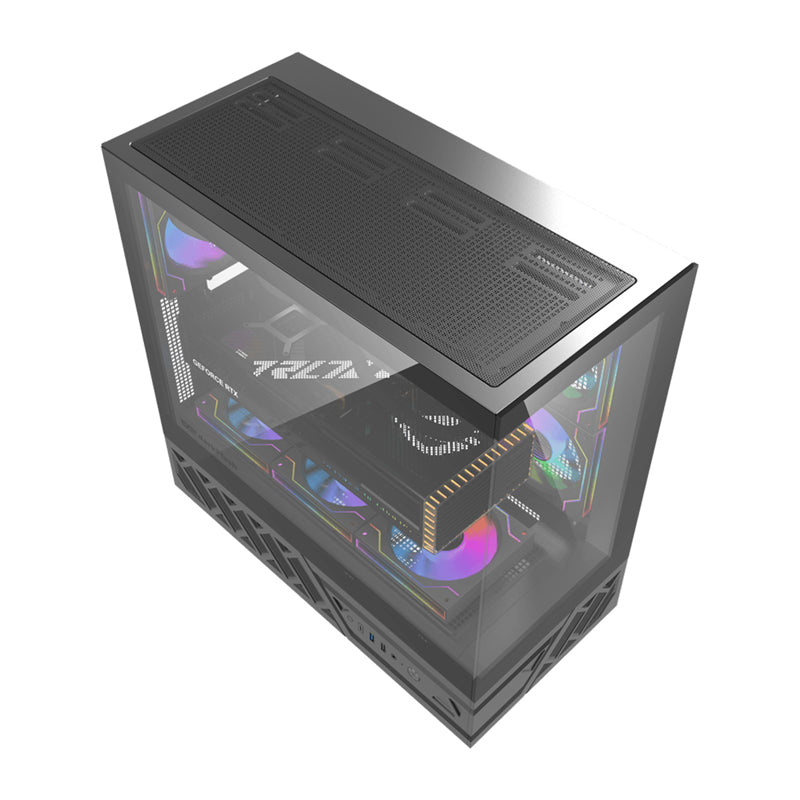 DarkFlash DS950 computer case (black) + 6 fans