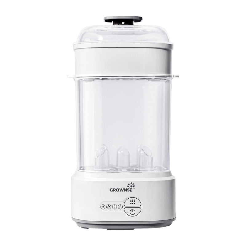 Grownsy bottle sterilizer with dryer (gray)