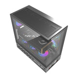 DarkFlash DS950V computer case with display (black) + 6 fans