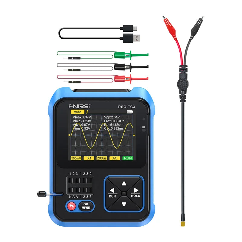 FNIRSI DSO-TC3 SigGen 3-in-1 Transistor Tester Handheld Digital Oscilloscope
