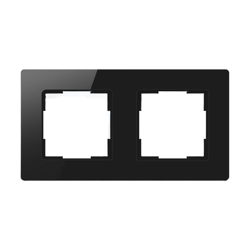 Avatto 2 Socket TS20 light switch frame (black)