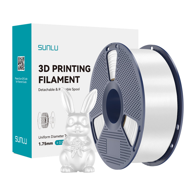 Sunlu PLA+ Silk Filament (White)