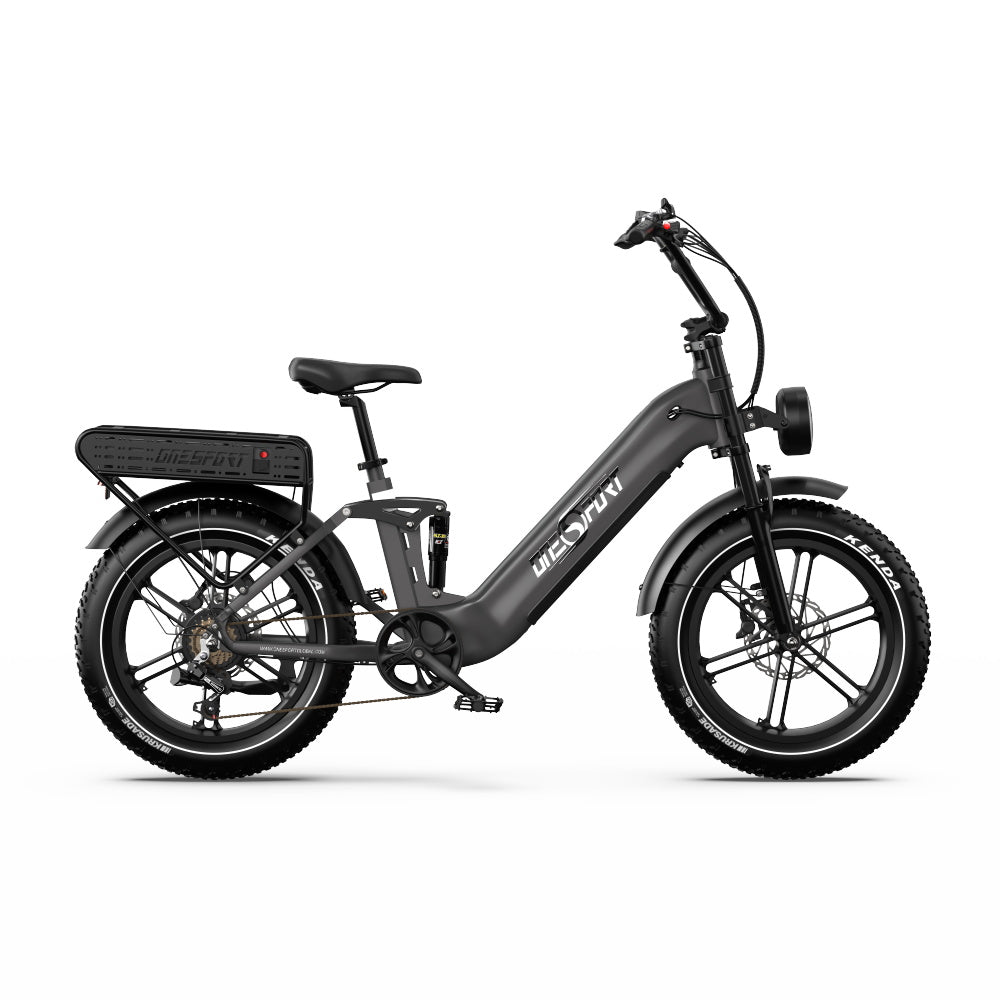 Oneport OT08 Pro pilnas amortizācijas elektriskais velosipēds 18Ah 2x