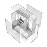 Computer case DarkFlash TH285 PLUS + 8 fans (white)