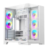 Computer case DarkFlash TH285 PLUS + 8 fans (white)