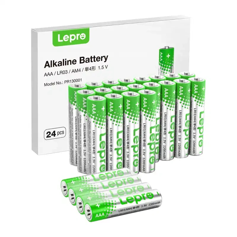 LEPRO 130001-24 AAA R3 Alkaline Batteries, 24-Pack