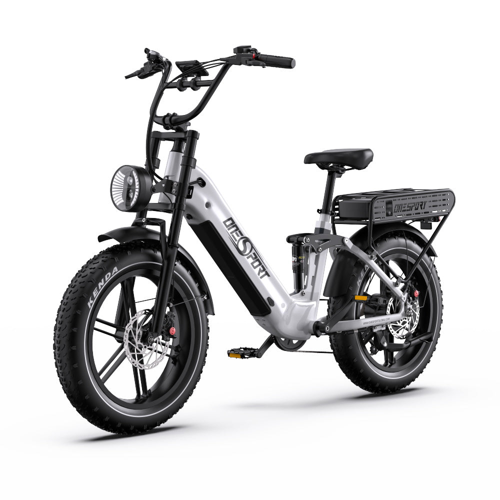 Oneport OT08 Pro pilnas amortizācijas elektriskais velosipēds 18Ah 2x