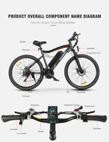Samebike SY26-II elektriskais kalnu velosipēds