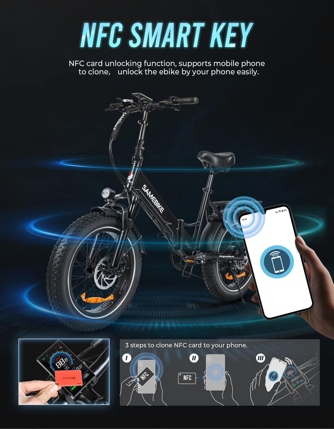 Samebike LOTDM200-II 750W elektriskais velosipēds