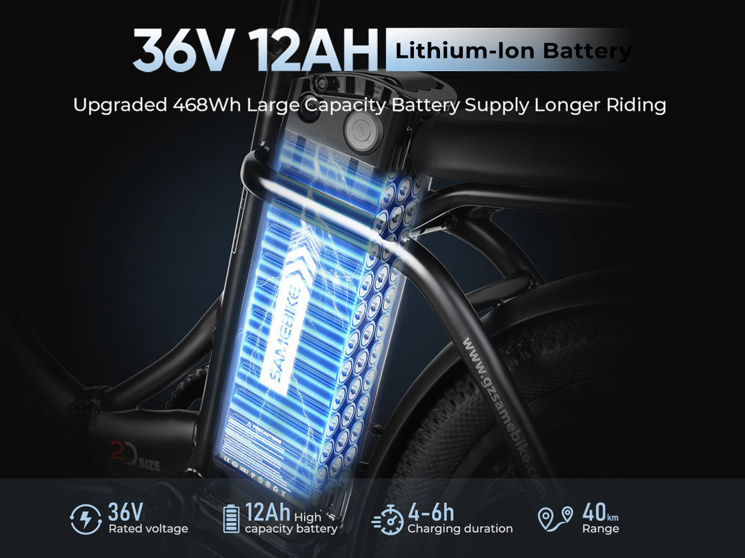 SAMEBIKE CY20 Elektriskais divritenis 350W 13Ah