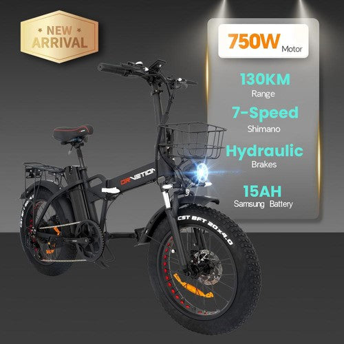 DRVETION AT20 Pro elektriskais velosipēds, 750 W BAFANG motors
