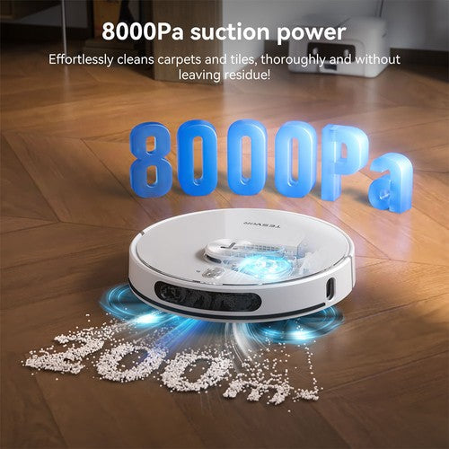 Tesvor S8 Max putekļsūcējs robots 8000 Pa