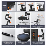NEWTRAL MagicH-BPro ergonomisks krēsls ar kāju balstu