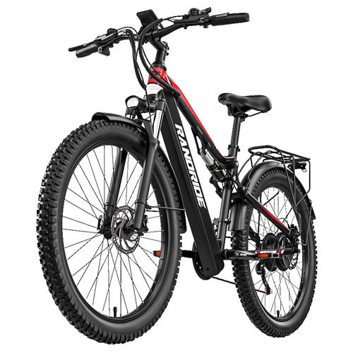 RANDRIDE YG90B elektriskais velosipēds 1000 W motors 45 km/h maks. ātrums 48 V 17 Ah