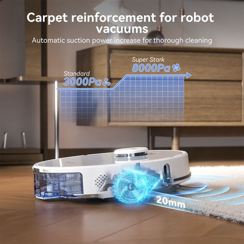 Tesvor S8 Max putekļsūcējs robots 8000 Pa