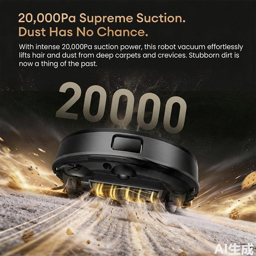 Ultenic M50 robots putekļsūcējs un mitrās tīrīšanas ierīce, 20 000 Pa