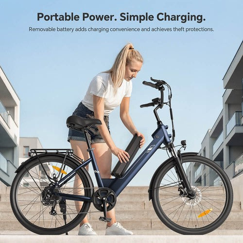 Touroll Roamer 2 ST Step-Thru elektriskais velosipēds, 250W motors, 36V 15.6Ah